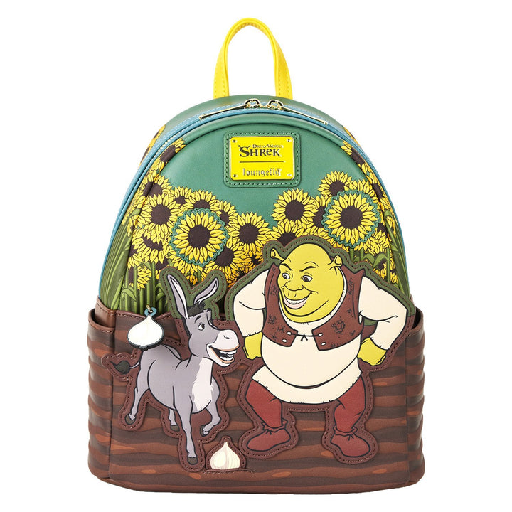 Loungefly Dreamworks Shrek &amp; Donkey Sunflower Field Mini Backpack