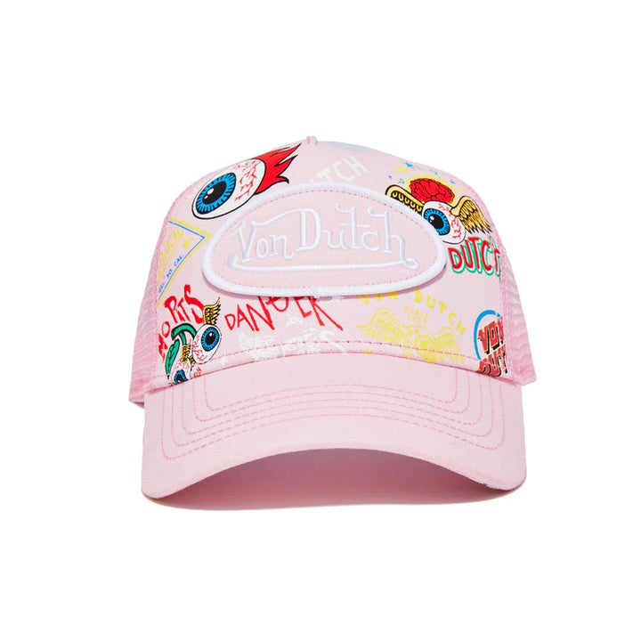 Von Dutch Pink Jax Trucker Hat