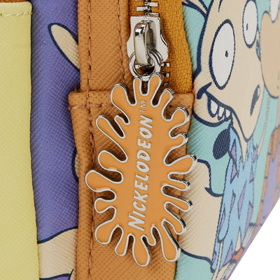Loungefly Nickelodeon Nick 90s Color Block Allover Print Mini Backpack