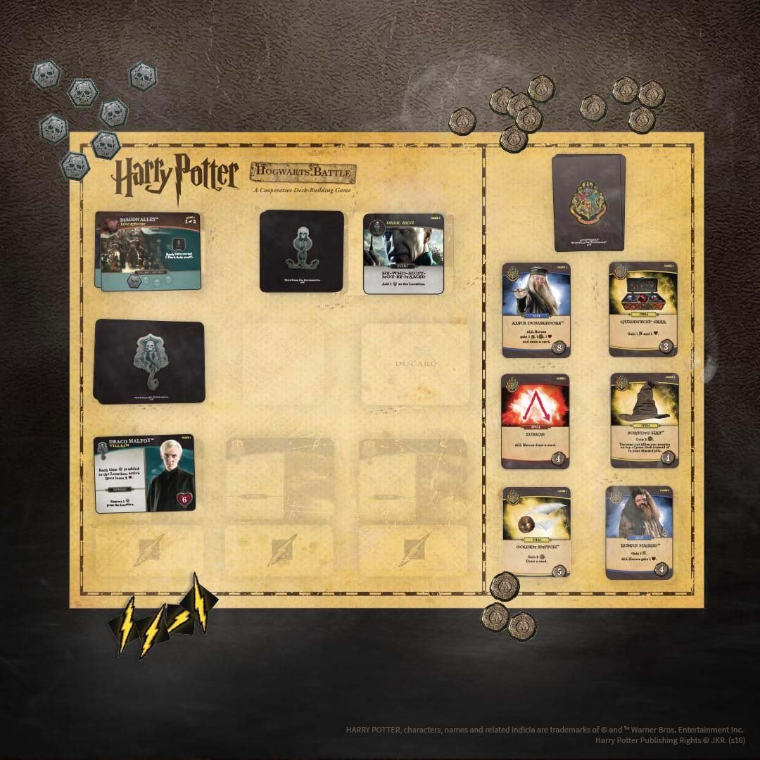 USAopoly Harry Potter Hogwarts Battle Cooperative Deck Building Card Game