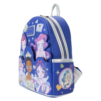 Loungefly Disney Princess Manga Style Mini Backpack - Side View