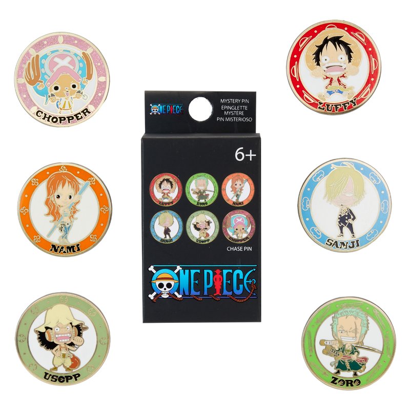 Loungefly Toei One Piece Chibi Mystery Box Pins - Set