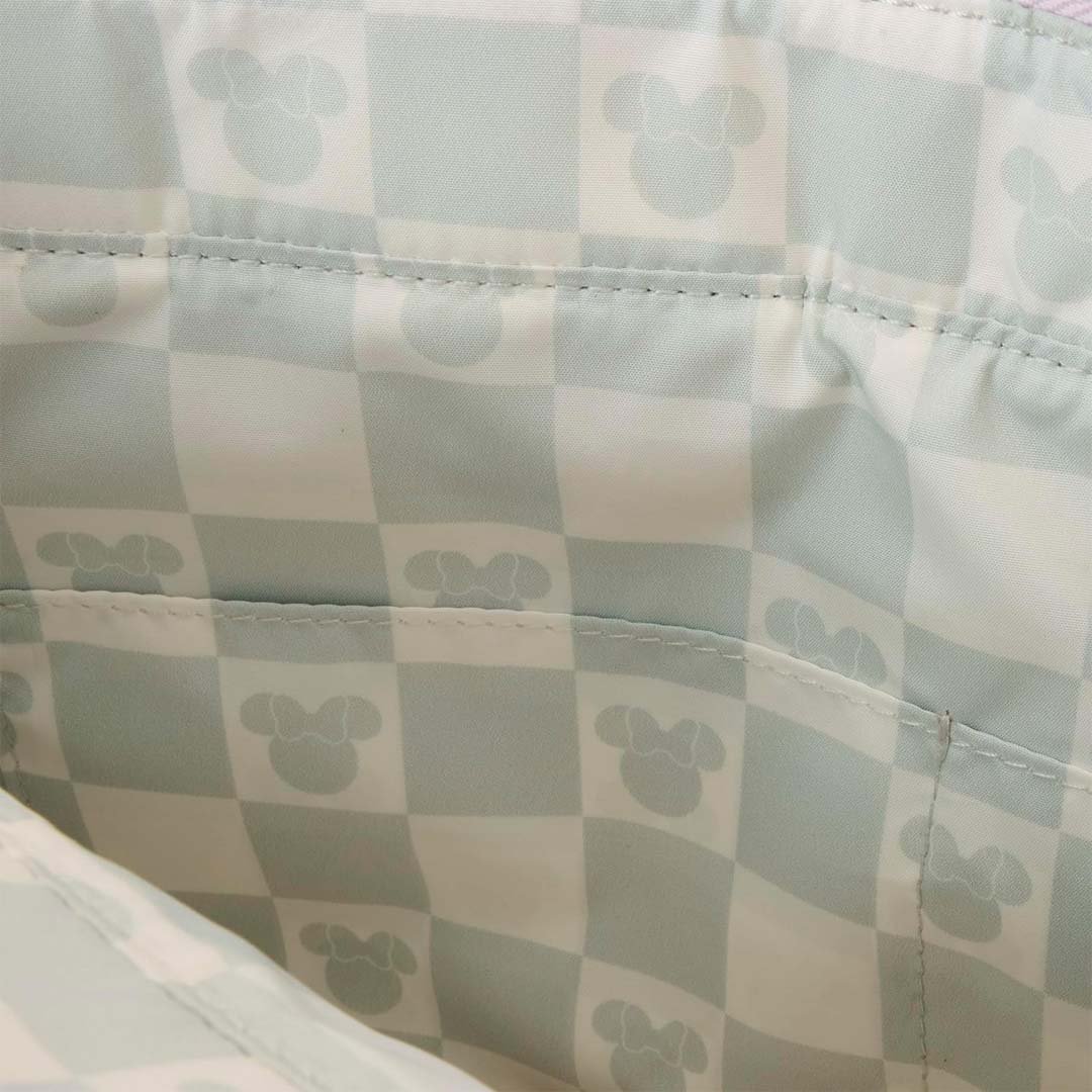 ☆Loungefly☆Minnie Mouse Checkered Texture Convertible Minnie Mouse Checkered Texture Convertible Backpack & Tote