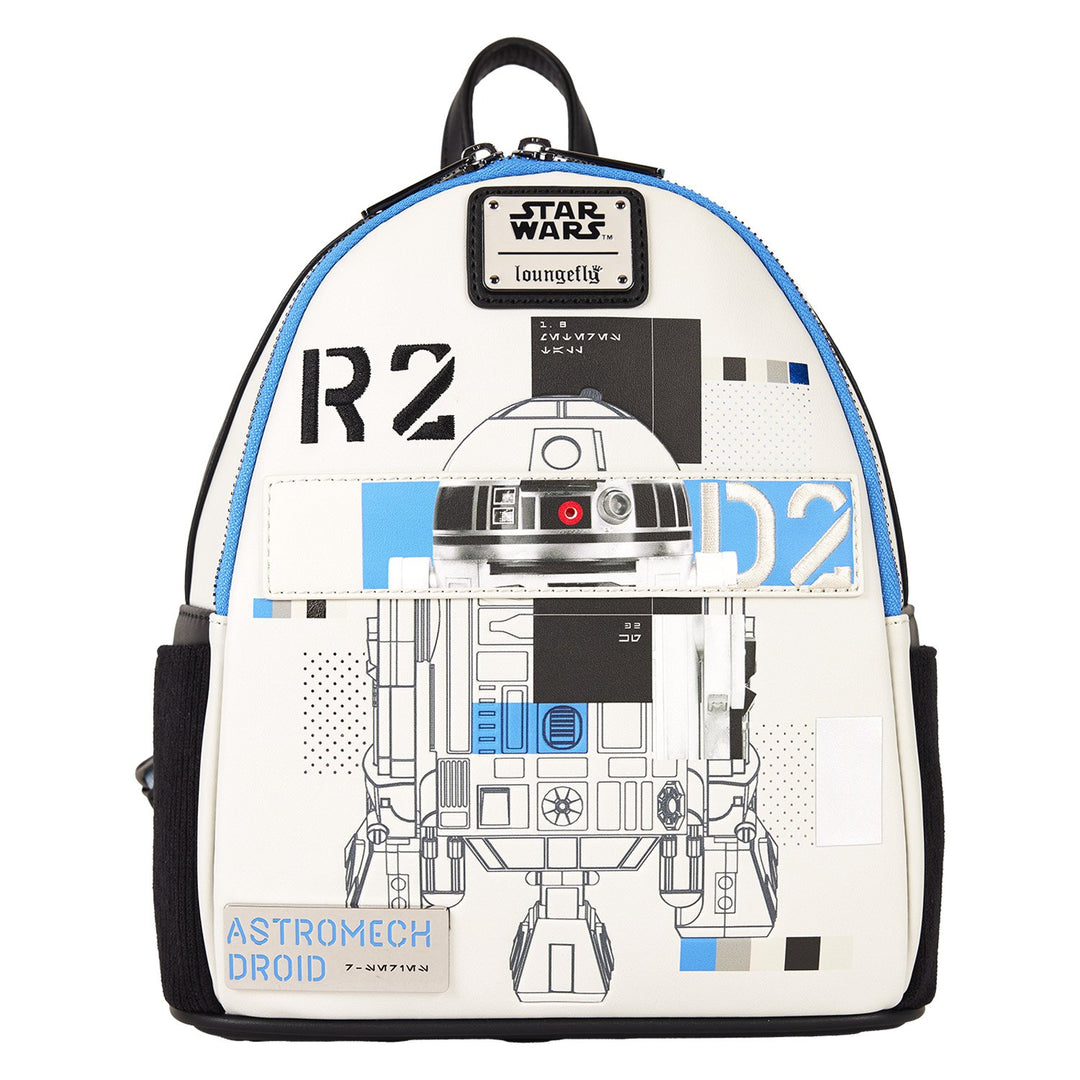 Loungefly Star Wars: The Power of the Force R2-D2 Astromech Droid Light Up Mini Backpack