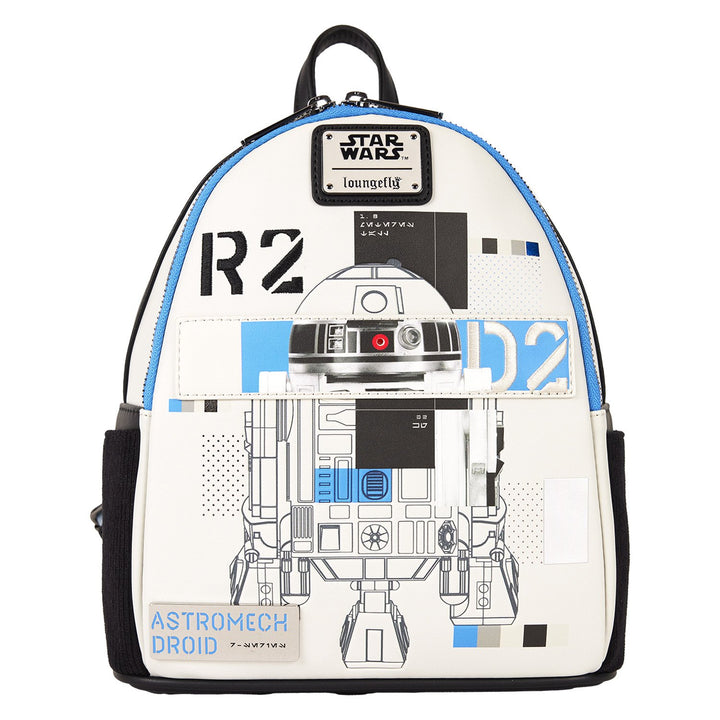Loungefly Star Wars: The Power of the Force R2-D2 Astromech Droid Light Up Mini Backpack