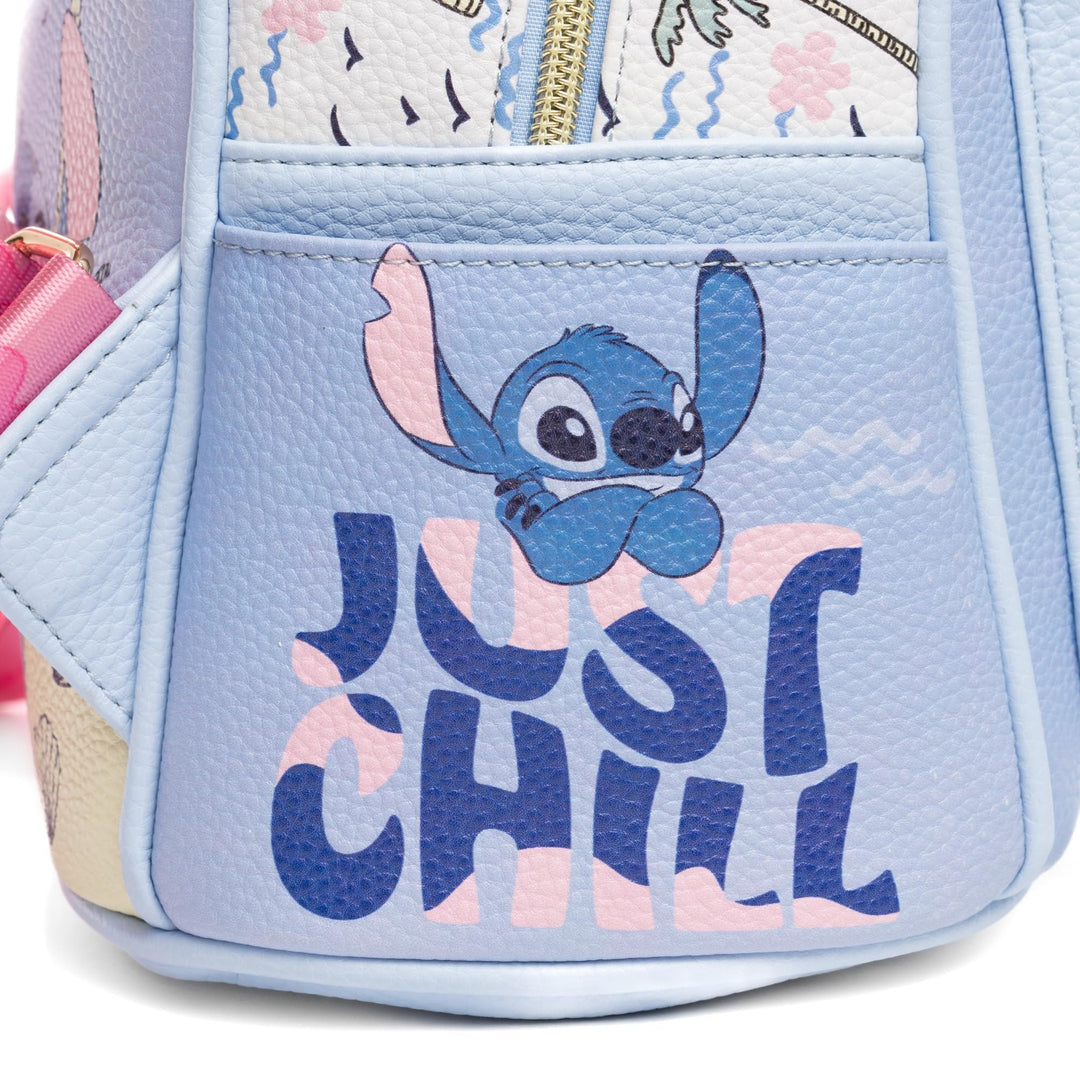 Wondapop Disney Lilo And Stitch Beach Daze Always 11" Vegan Leather Mini Backpack