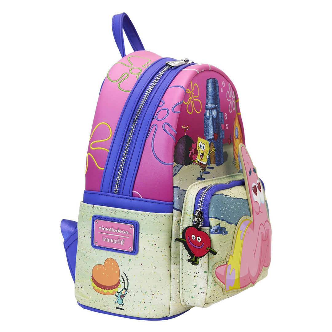 Loungefly Nickelodeon SpongeBob SquarePants &amp; Patrick Star Hearts Mini Backpack