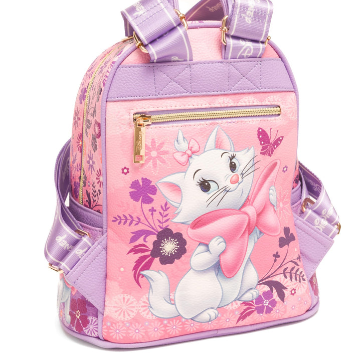 WondaPop Disney Aristocats Marie 11" Vegan Leather Fashion Mini Backpack - Back Close Up