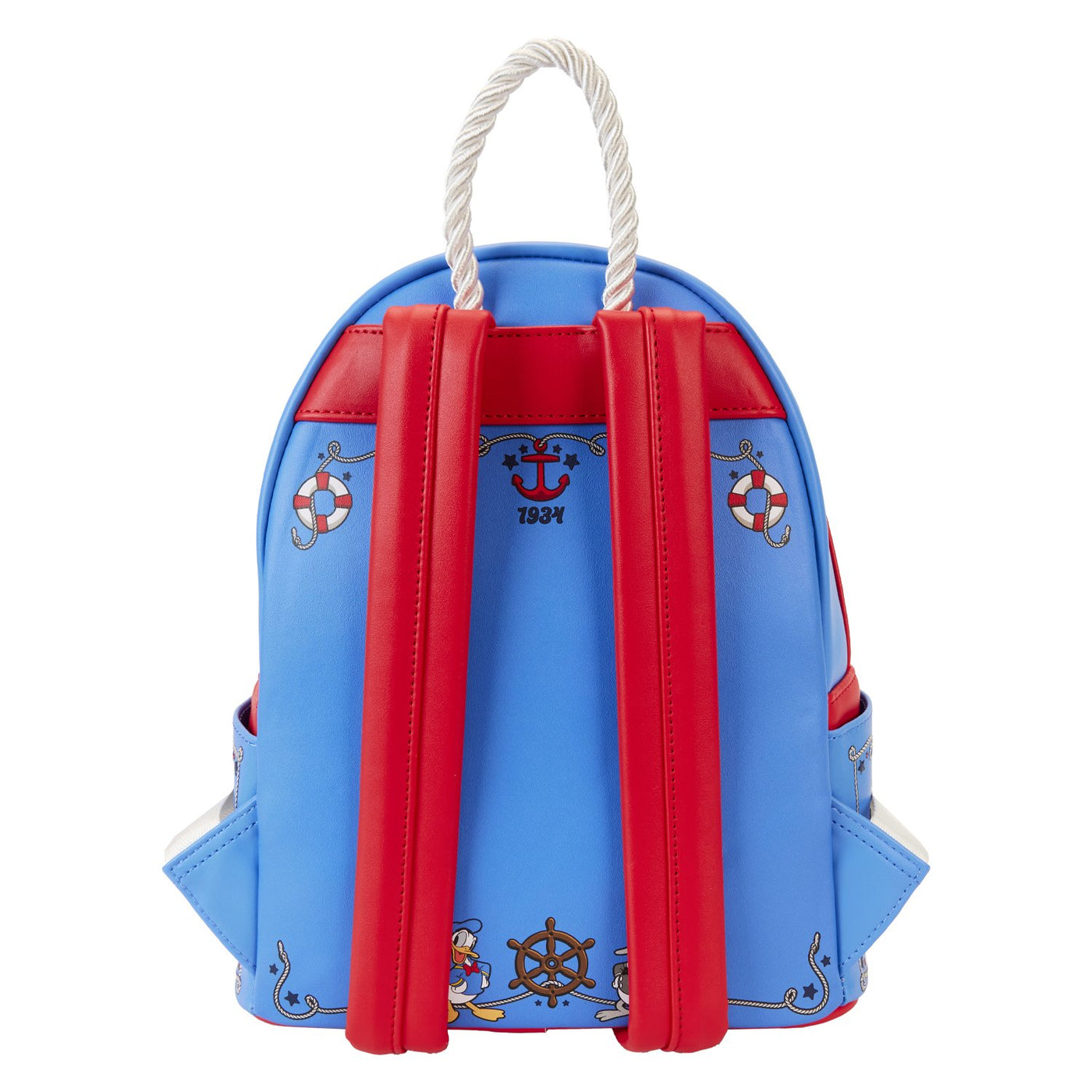 WDBK3642 - Loungefly Disney Donald Duck 90th Anniversary Mini Backpack - Back