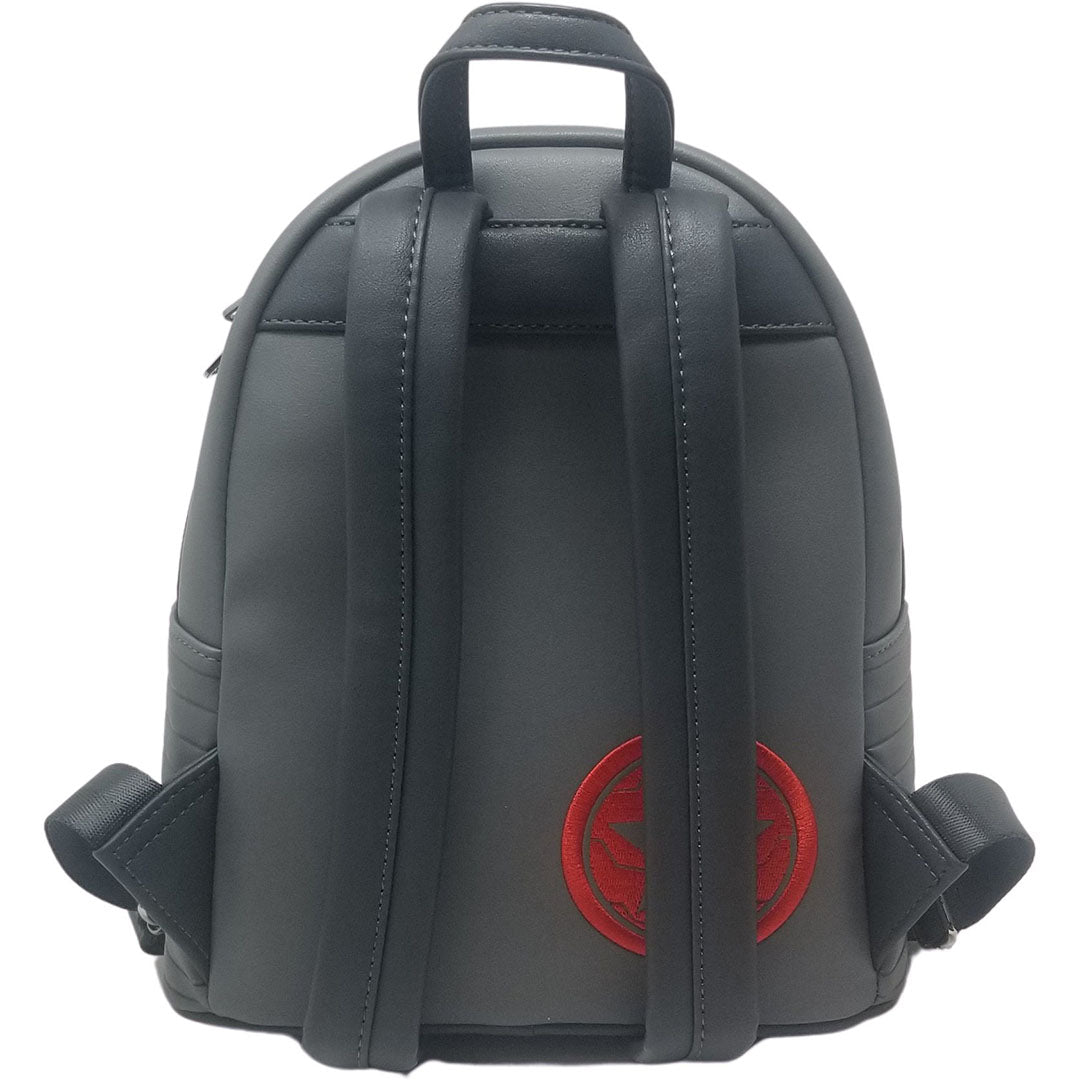 avengers leather backpack Marvel Comics The design is inspired by the Marvel character Loki and incorporates thematic elements for fans of the series Loungefly Disney Marvel The Avengers