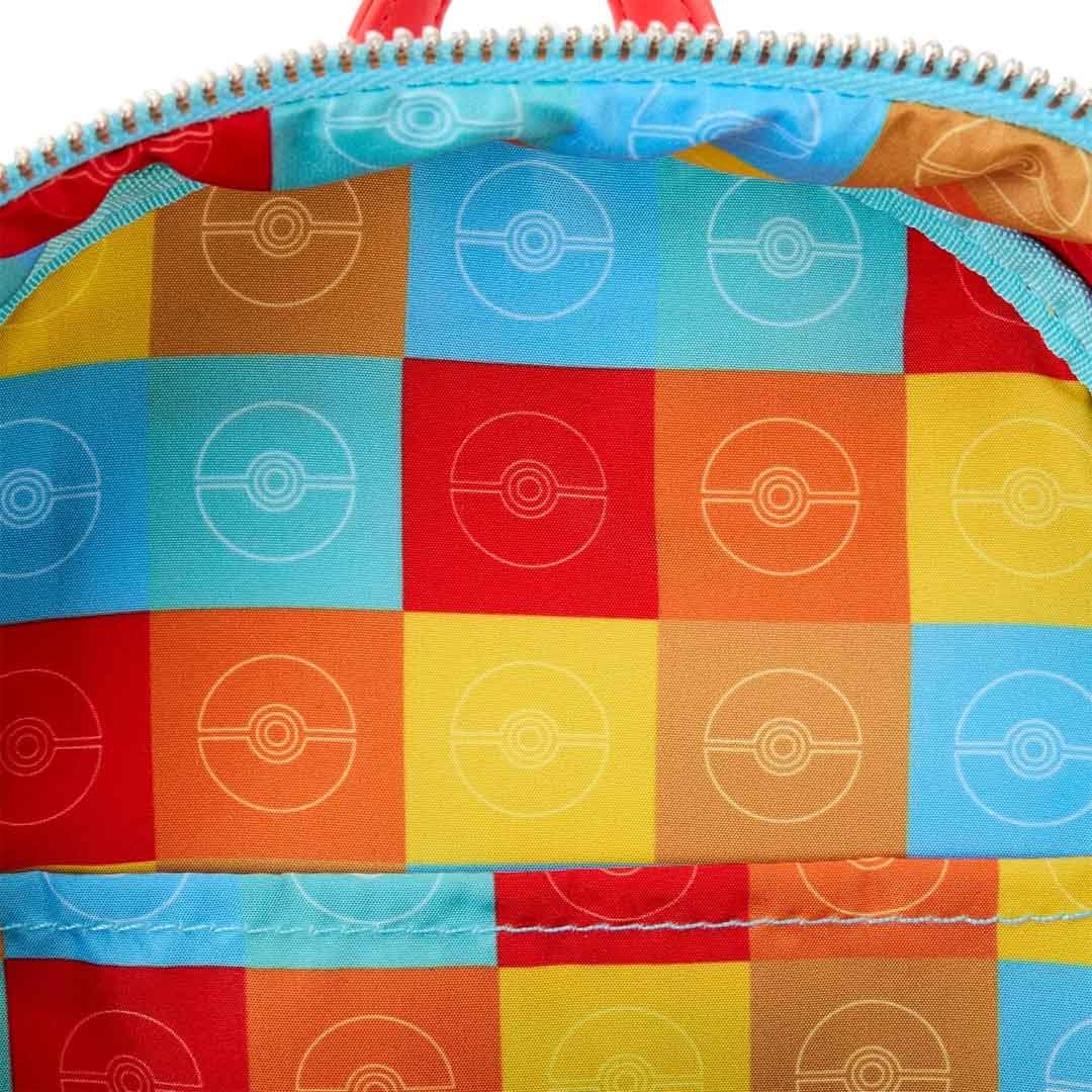 Loungefly Pokemon Color Block Starters Mini Backpack