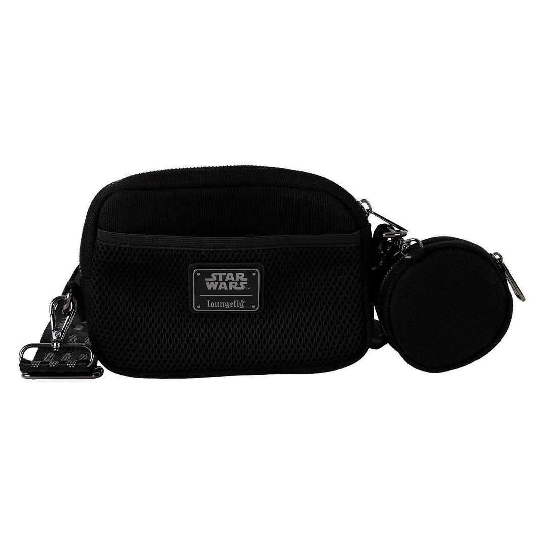Loungefly Star Wars Darth Vader Canvas Sling Crossbody Bag with Coin Bag
