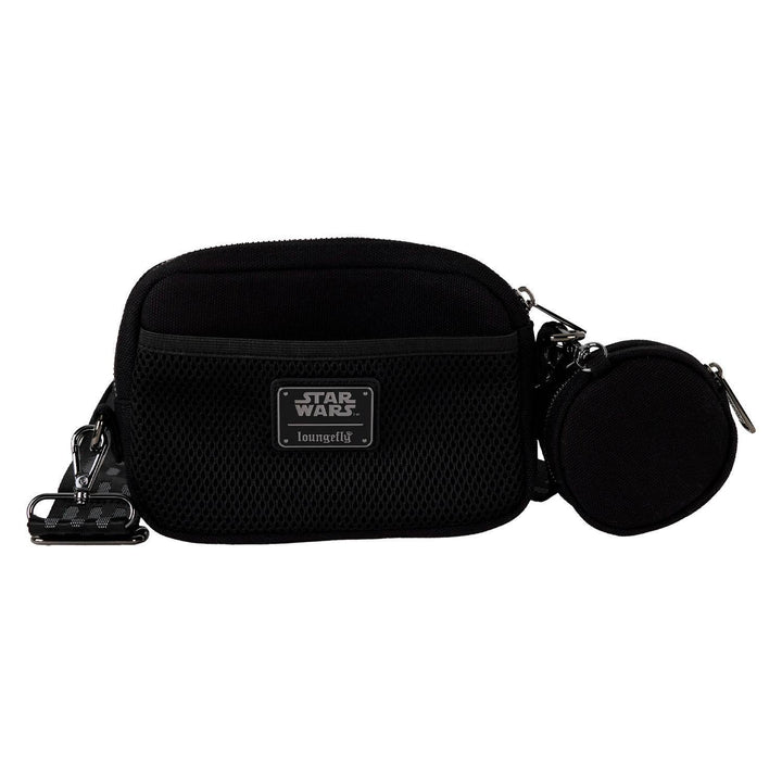 Loungefly Star Wars Darth Vader Canvas Sling Crossbody Bag with Coin Bag