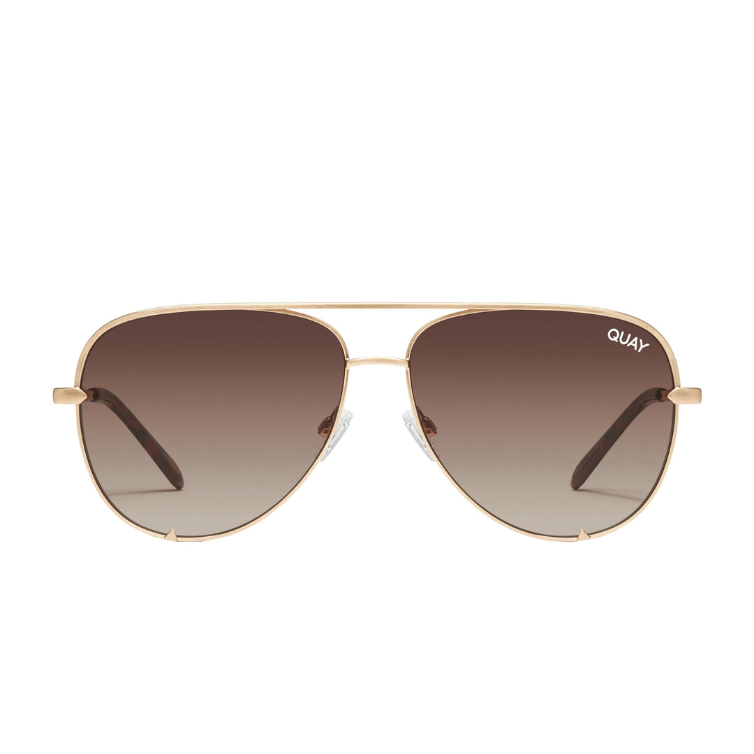 Quay Australia Unisex High Key Wire Frame Aviator Sunglasses