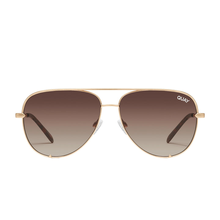 Quay Australia Unisex High Key Wire Frame Aviator Sunglasses