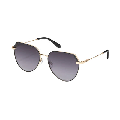 Quay Women's Main Character Oversized Flat-Top Rounded Sunglasses - 3/4 View