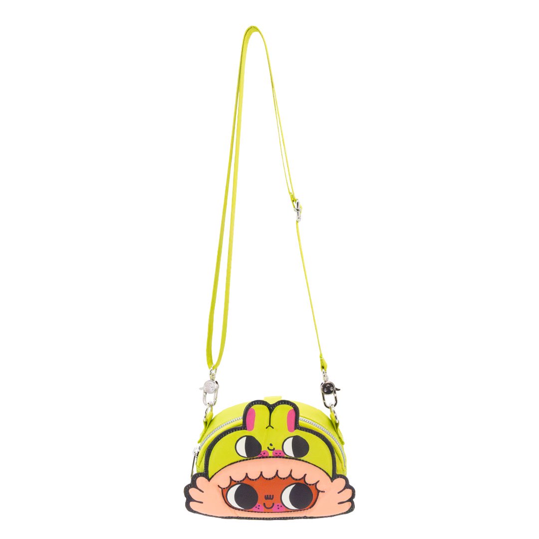 Whatever Makes You Happy Burger Babie Padded Nylon Crossbody with Strap