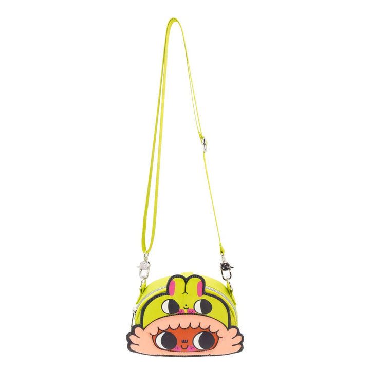 Whatever Makes You Happy Burger Babie Padded Nylon Crossbody with Strap
