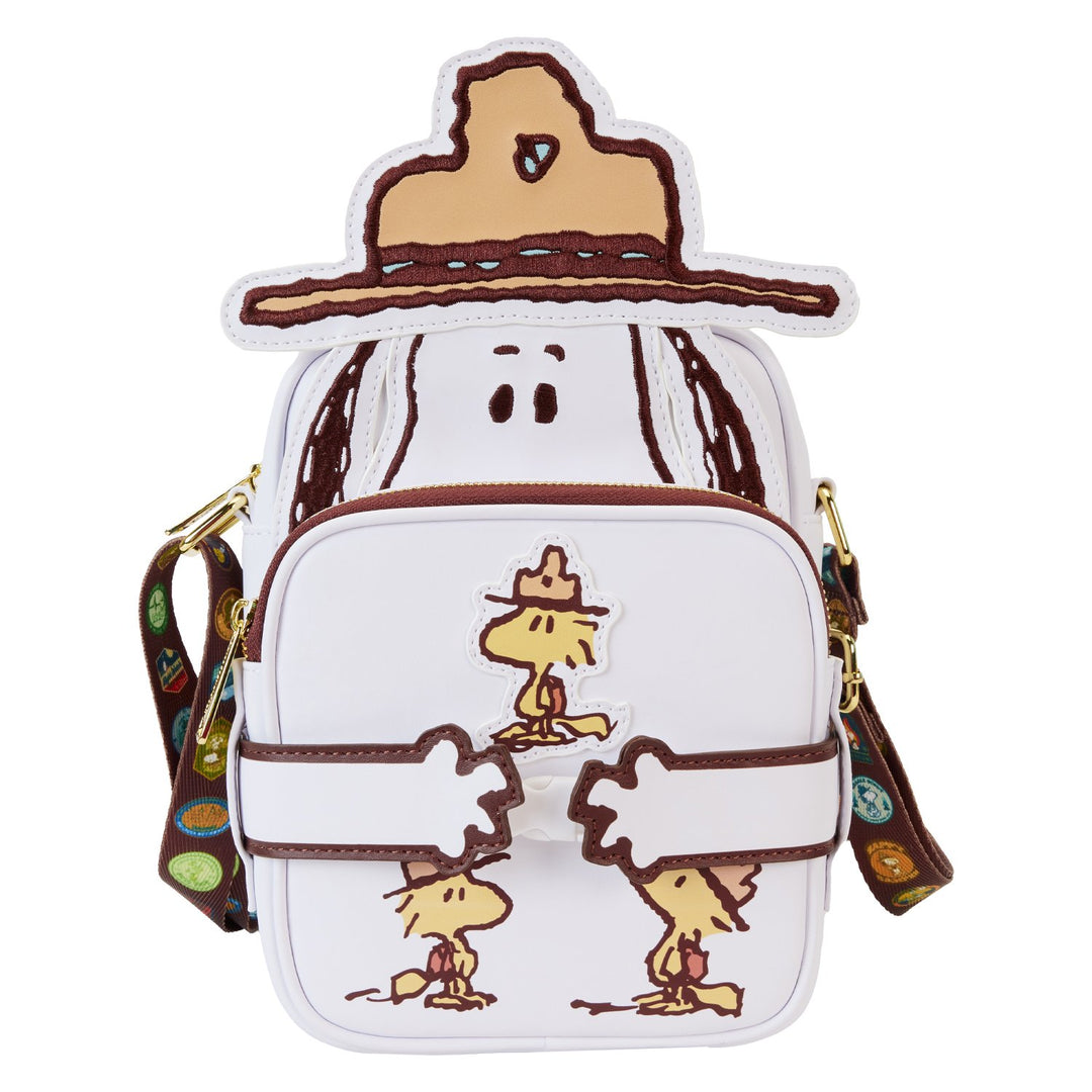 PNTB0015 - Loungefly Peanuts Snoopy Beagle Scouts Crossbuddy Bag - Front