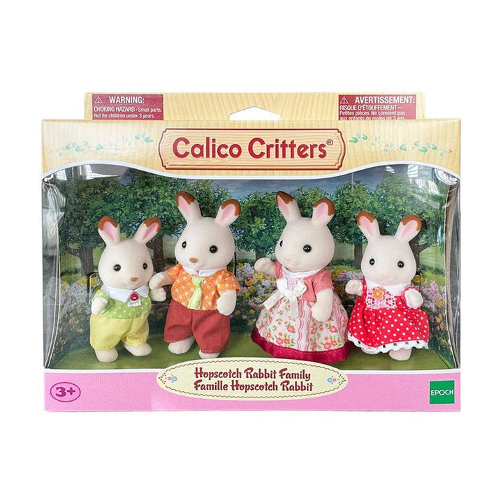 Calico Critters Chocolate Rabbit Family