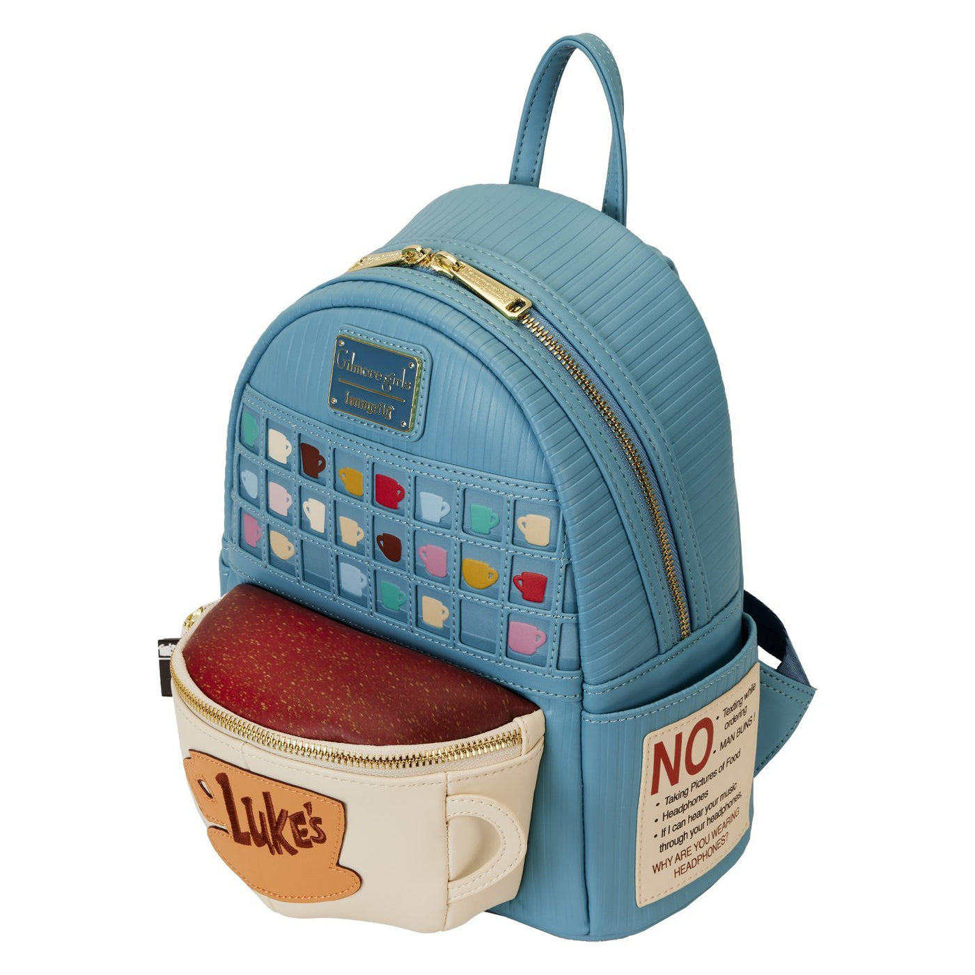 Loungefly Gilmore Girls Luke's Diner Domed Coffee Cup Mini Backpack