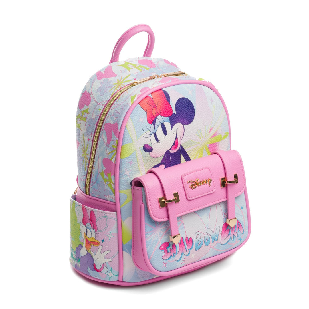 Wondapop Disney Minnie Mouse Bow Era 11" Vegan Leather Fashion Mini Backpack