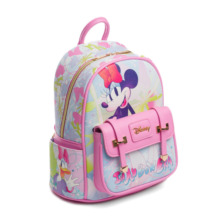 Wondapop Disney Minnie Mouse Bow Era 11" Vegan Leather Fashion Mini Backpack