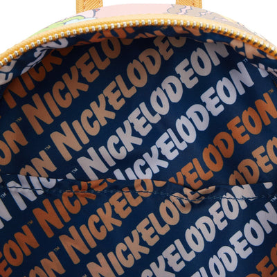 Loungefly Nickelodeon Nick 90s Color Block Allover Print Mini Backpack