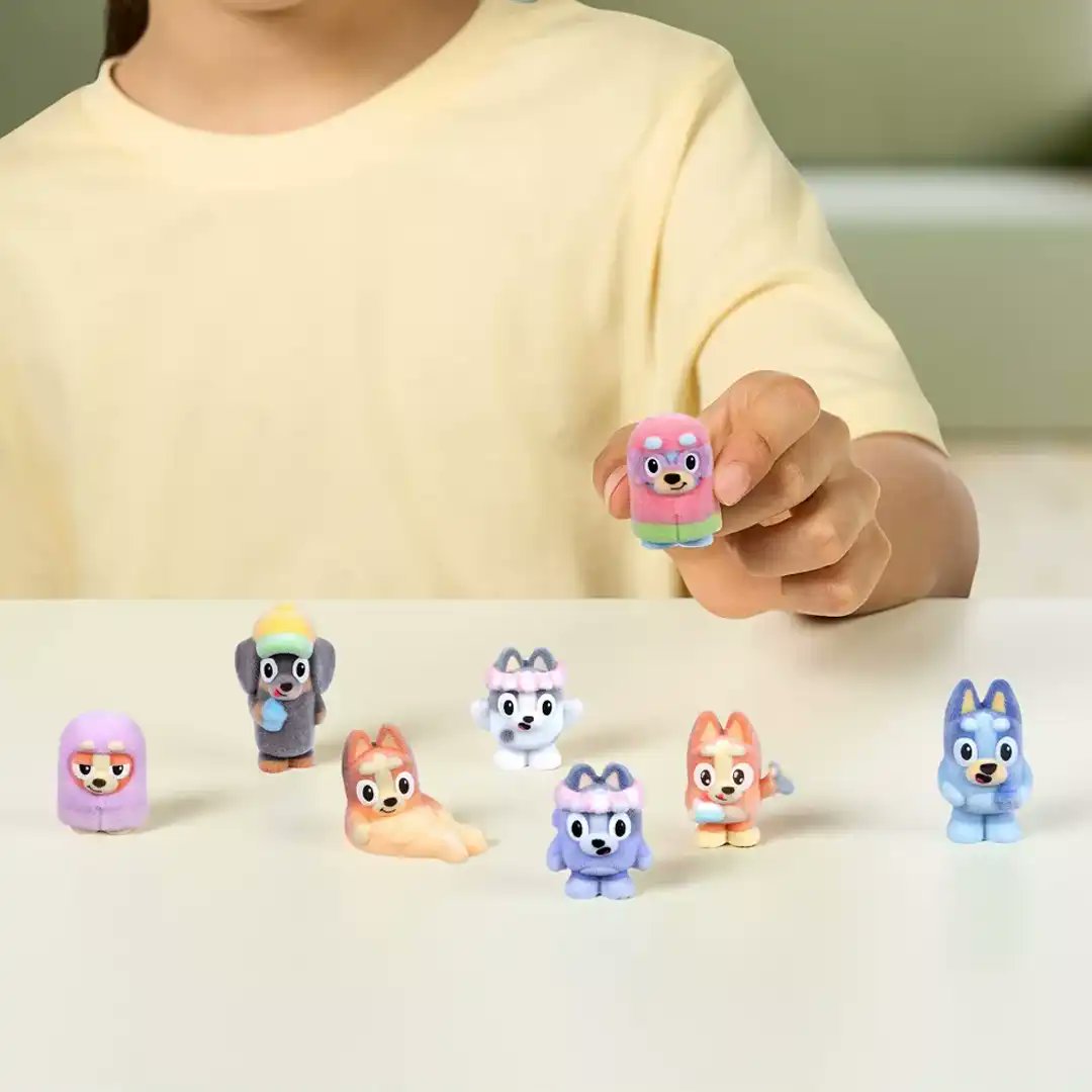 Ludo Studio Bluey Fuzzies Figure 2 Pack Blind Box