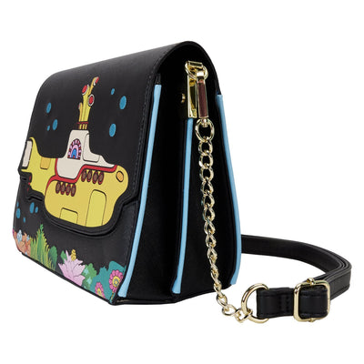 Loungefly The Beatles Yellow Submarine Flap Pocket Crossbody - Side View