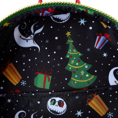 Loungefly Disney The Nightmare Before Christmas Jack Wrapped In Lights Light Up Glow Mini Backpack