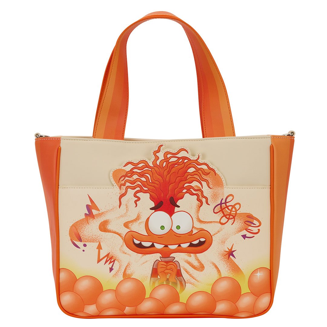 Loungefly Disney Pixar Inside Out 2 Anxiety Tote Bag with Coin Bag