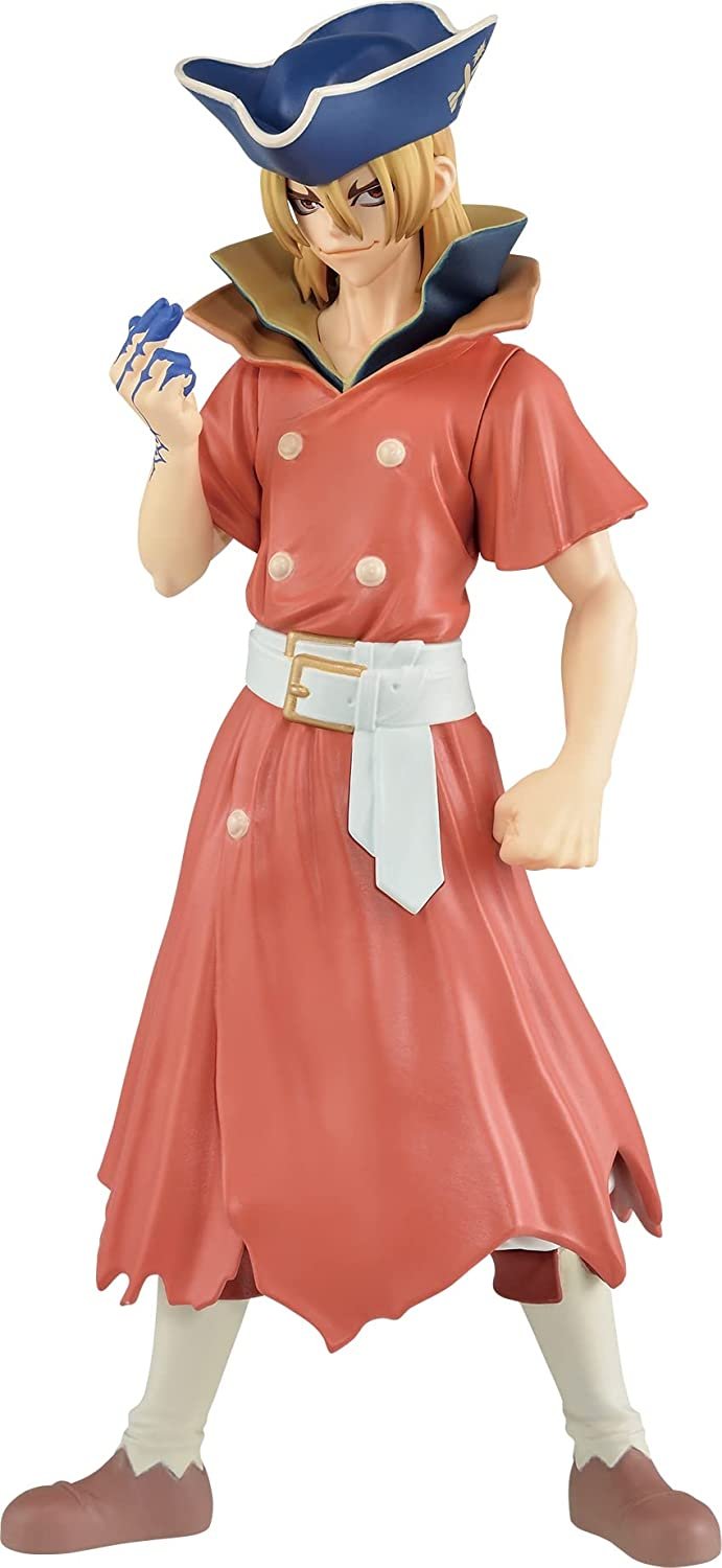 Banpresto Dr.Stone Figure of Stone World Ryusui Nanami&amp;Senku Ishigami(A:Ryusui Nanami)