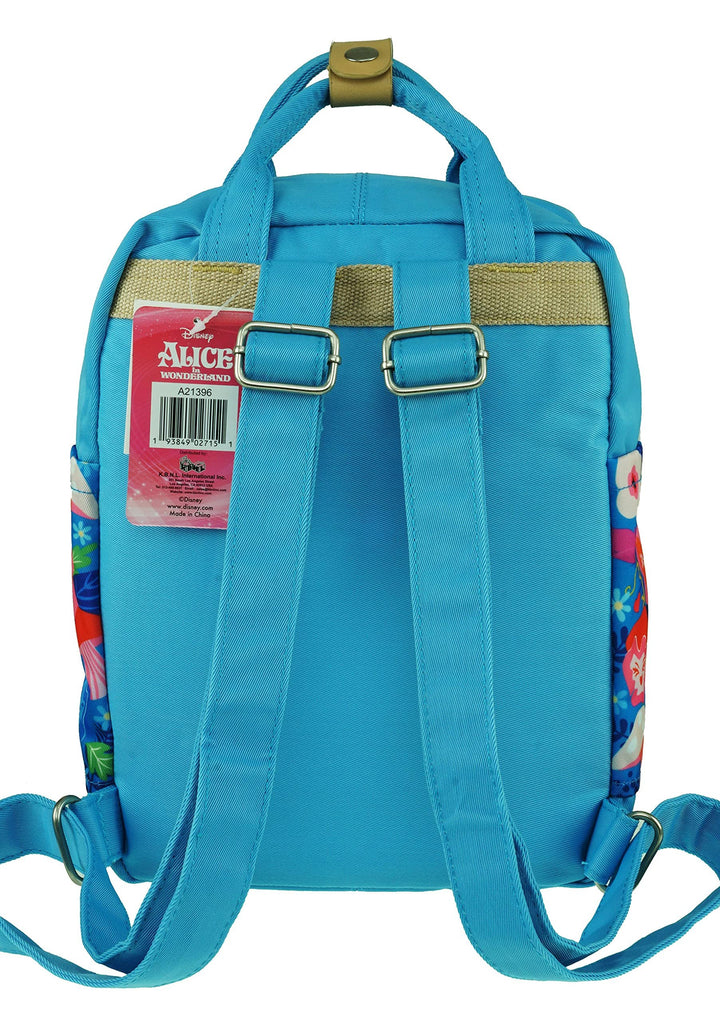 KBNL Disney Alice in Wonderland 12" Nylon Mini Backpack - Back