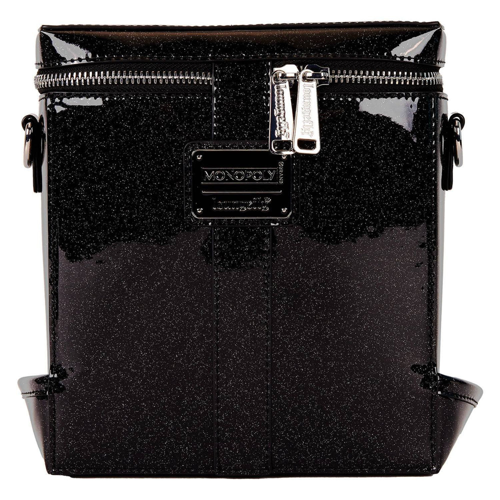 Loungefly Hasbro Monopoly 90th Anniversary Top Hat Glitter Figural Crossbody Bag
