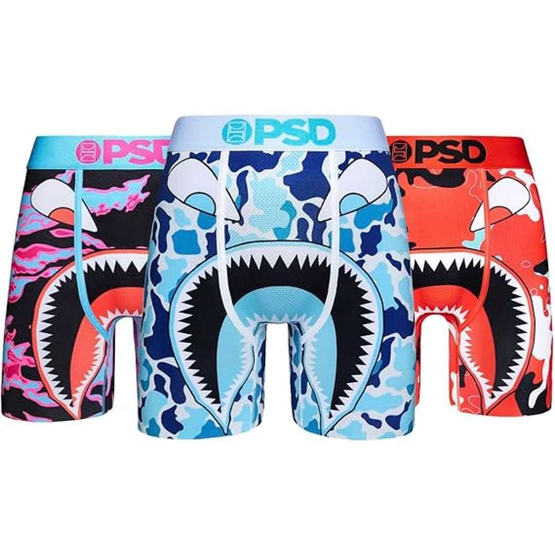 PSD Underwear Men's Warface Spring Heat Boxer Briefs 3-Pack - front