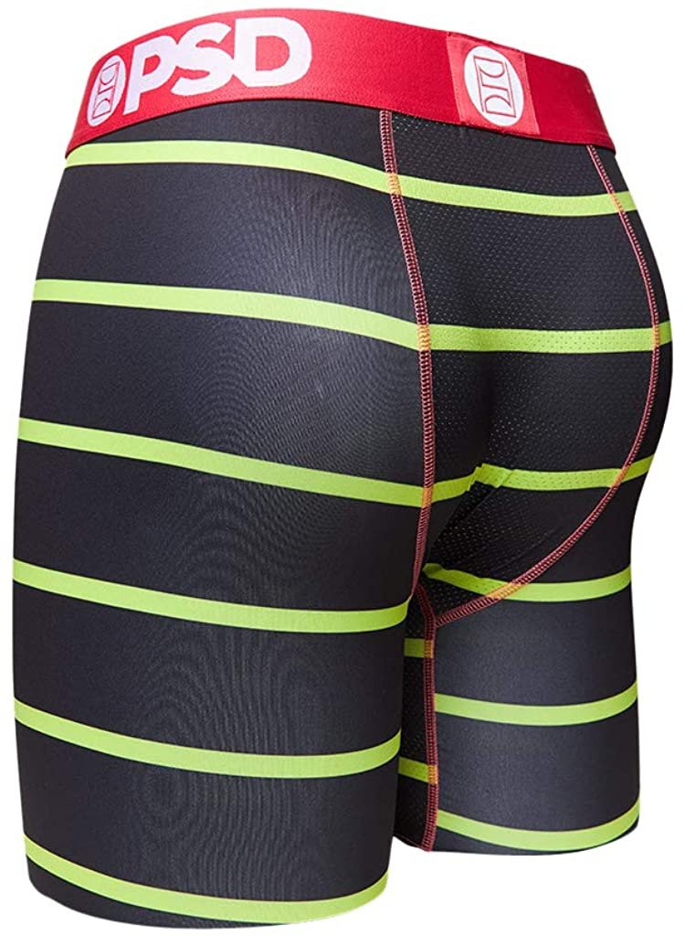 Black / Black and Neon Stripe PSD Underwear Men&