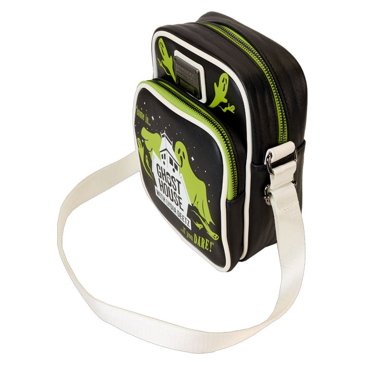 Loungefly Warner Brothers Beetlejuice Beetlejuice Ghost House Glow Crossbody Bag