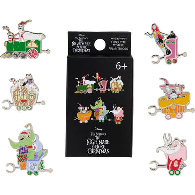 Loungefly Disney Nightmare Before Christmas Christmas Town Train Mystery Box Pins
