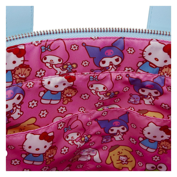 Loungefly Sanrio Cinnamoroll Sherpa Tote Bag with Coin Bag