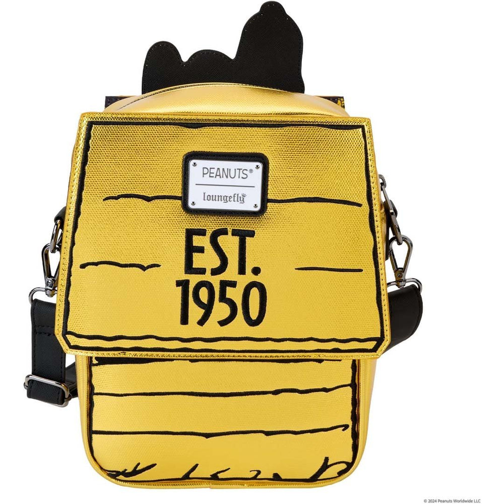 Loungefly Peanuts 75th Anniversary Snoopy Doghouse Crossbody Bag