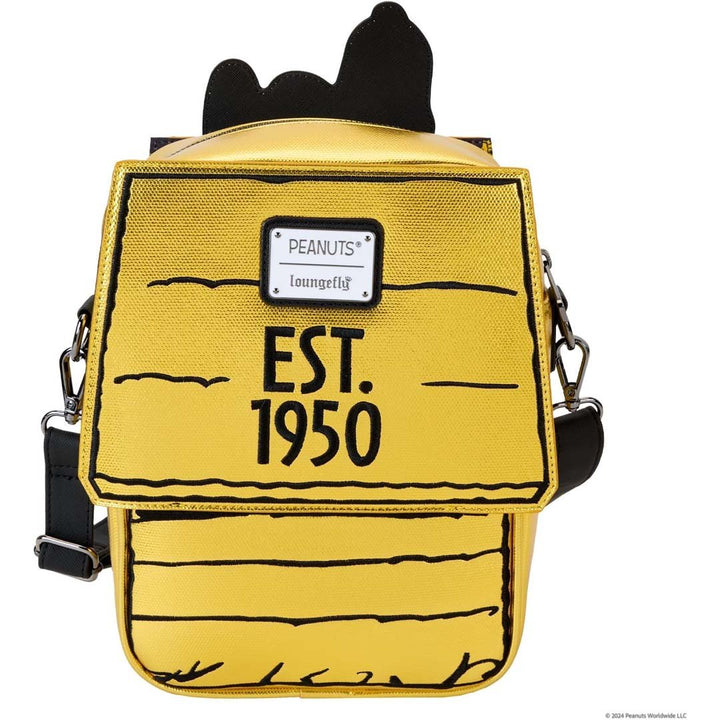Loungefly Peanuts 75th Anniversary Snoopy Doghouse Crossbody Bag