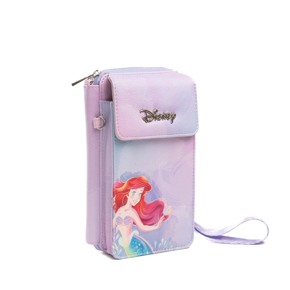 Wondapop Disney The Little Mermaid Ariel Crossbody Wallet Cell Phone Wristlet