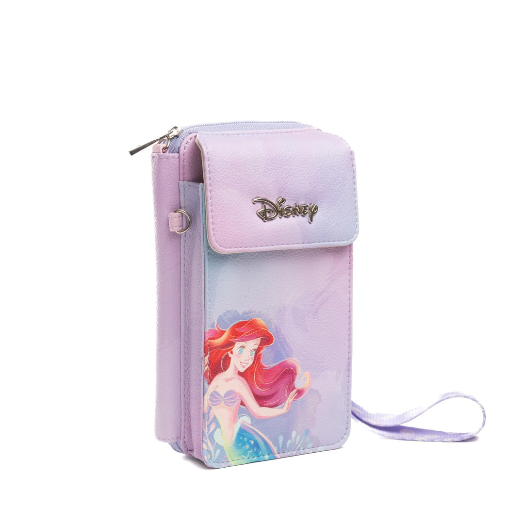 Wondapop Disney The Little Mermaid Ariel Crossbody Wallet Cell Phone Wristlet