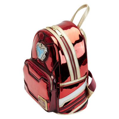 671803449619 - Loungefly Marvel Iron Man 15th Anniversary Cosplay Mini Backpack - Top