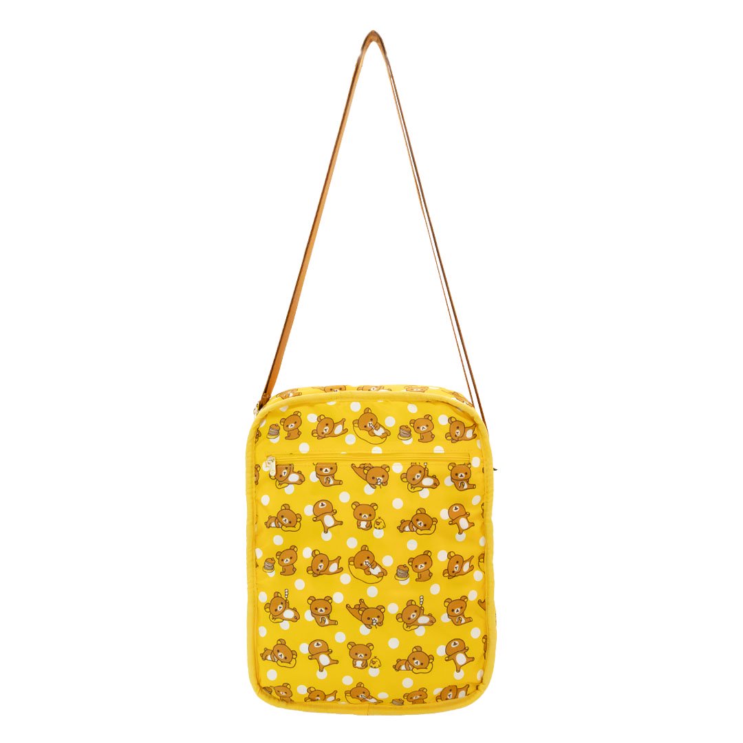 Whatever Makes You Happy Rilakkuma Quilted Reversable Convertible Square Bag