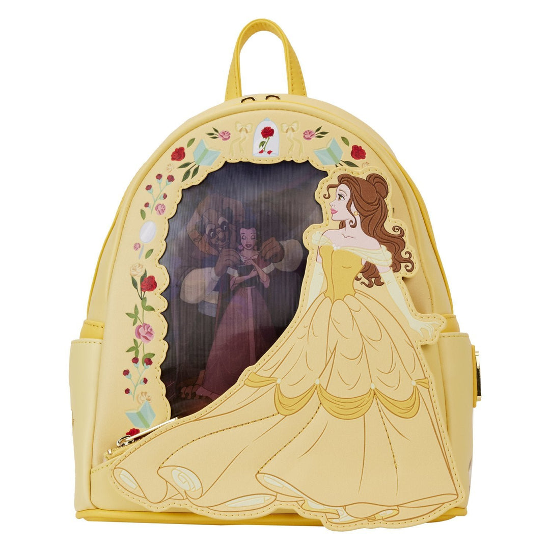 Loungefly Disney Beauty and the Beast Belle Princess Lenticular Mini Backpack - Front