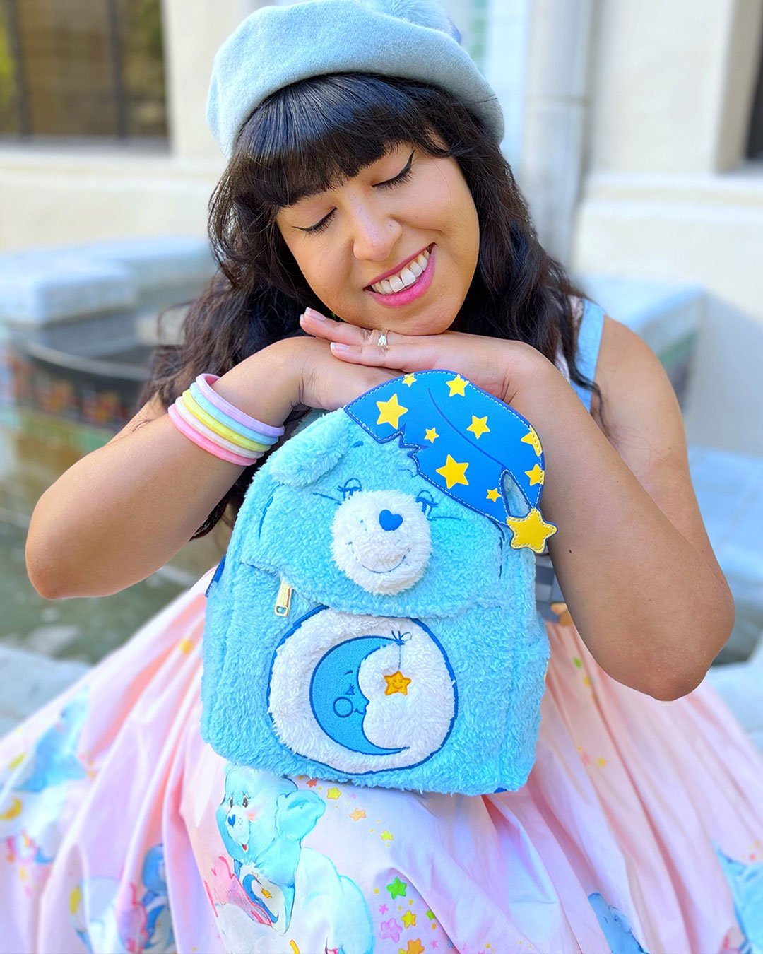 Loungefly Care Bears Bedtime Bear Plush Cosplay Mini Backpack - 707 Street Exclusive