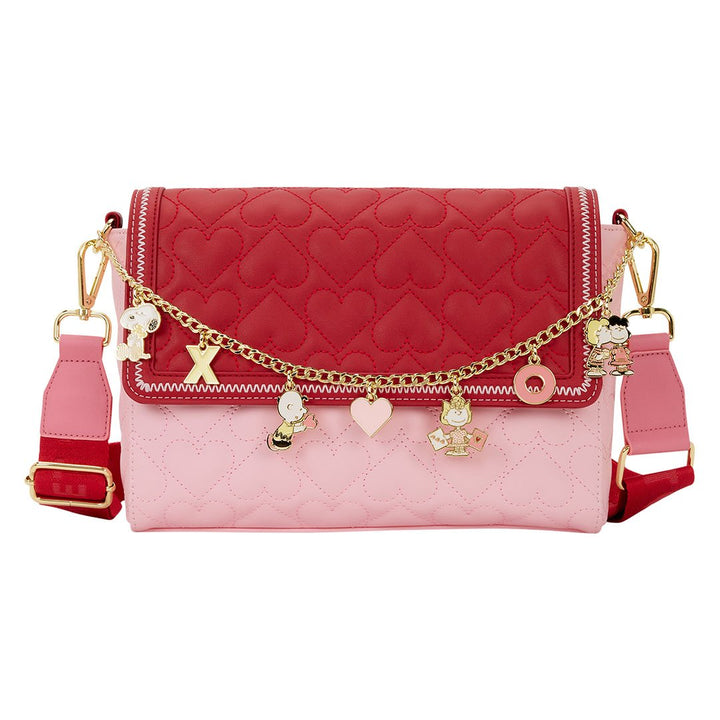 Loungefly Peanuts XO Charm Crossbody Bag
