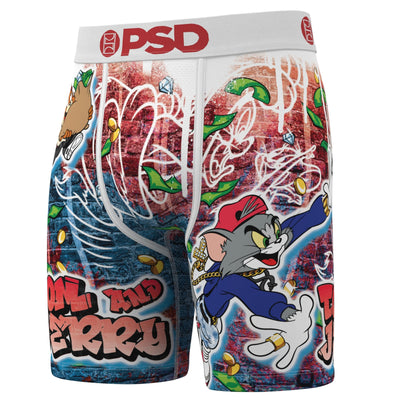 PSD Underwear Men's Tom & Jerry Chase Boxer Briefs 3-Pack